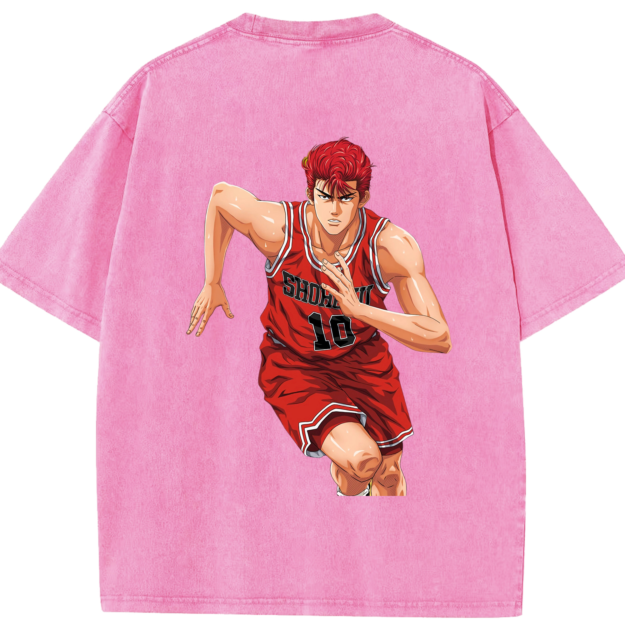 （画像用） SLAM DUNK／スラムダンク 綿100% ヴィンテージ風 半袖Tシャツ（背面プリント）